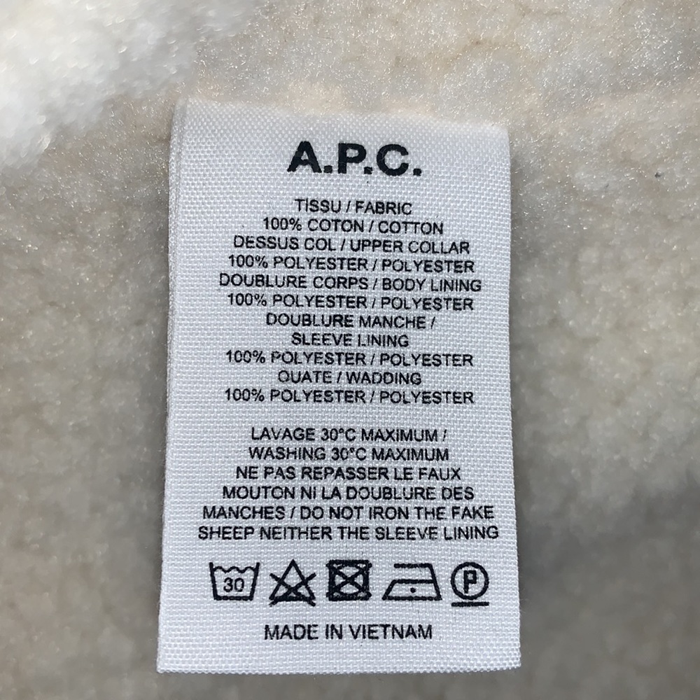 A.P.C Julien Faux Shearling-trimmed Denim Jacket - Picture 10 of 10